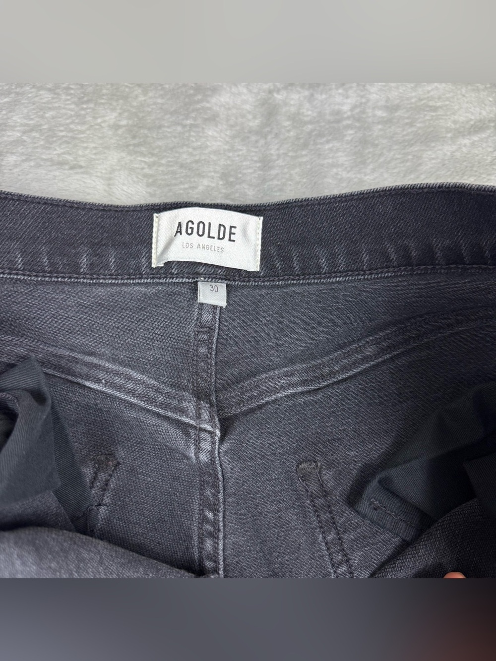 AGOLDE Los Angeles black wash jeans sz 30 - Picture 8 of 11